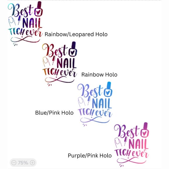 Best Nail Tech Ever.-Vinyl Decals-Cool Sticker-Funny Sticker-Lap… - Picture 4 of 5